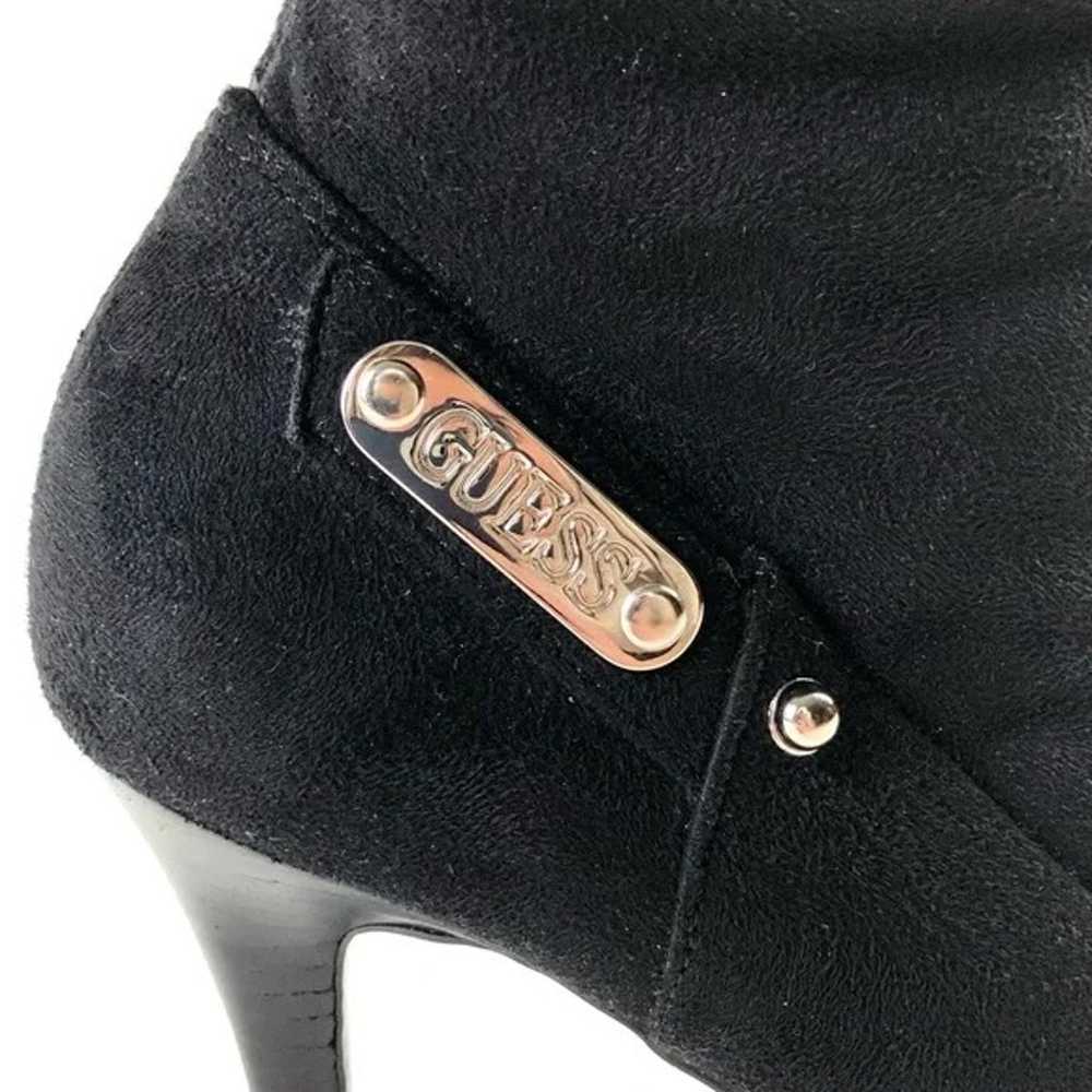 Guess Gorrell Knee High Black Suede High Heel Boo… - image 6