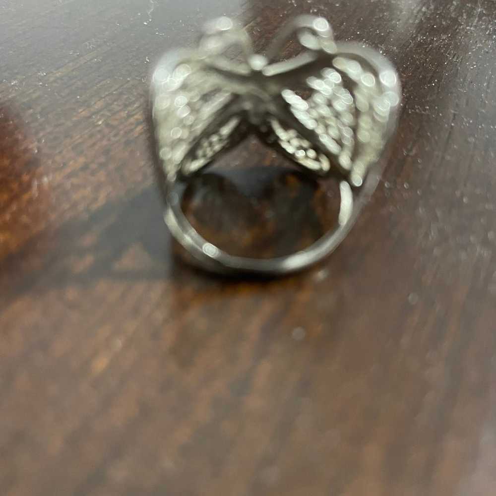 Vintage Sterling Silver butterfly ring - image 2