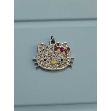 Vintage Hello Kitty Sliver tone Necklace pendant