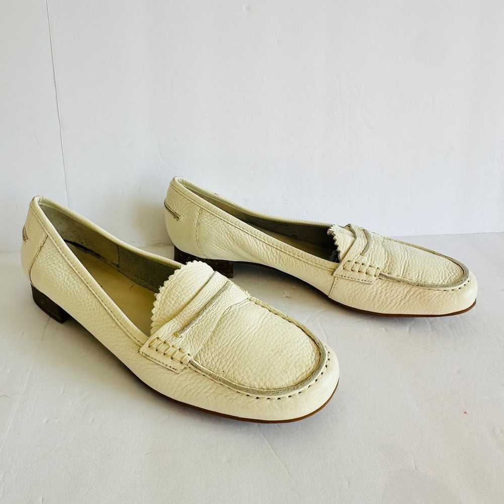 Franco Sarto Penny Loafer Leather White Preppy Ac… - image 2