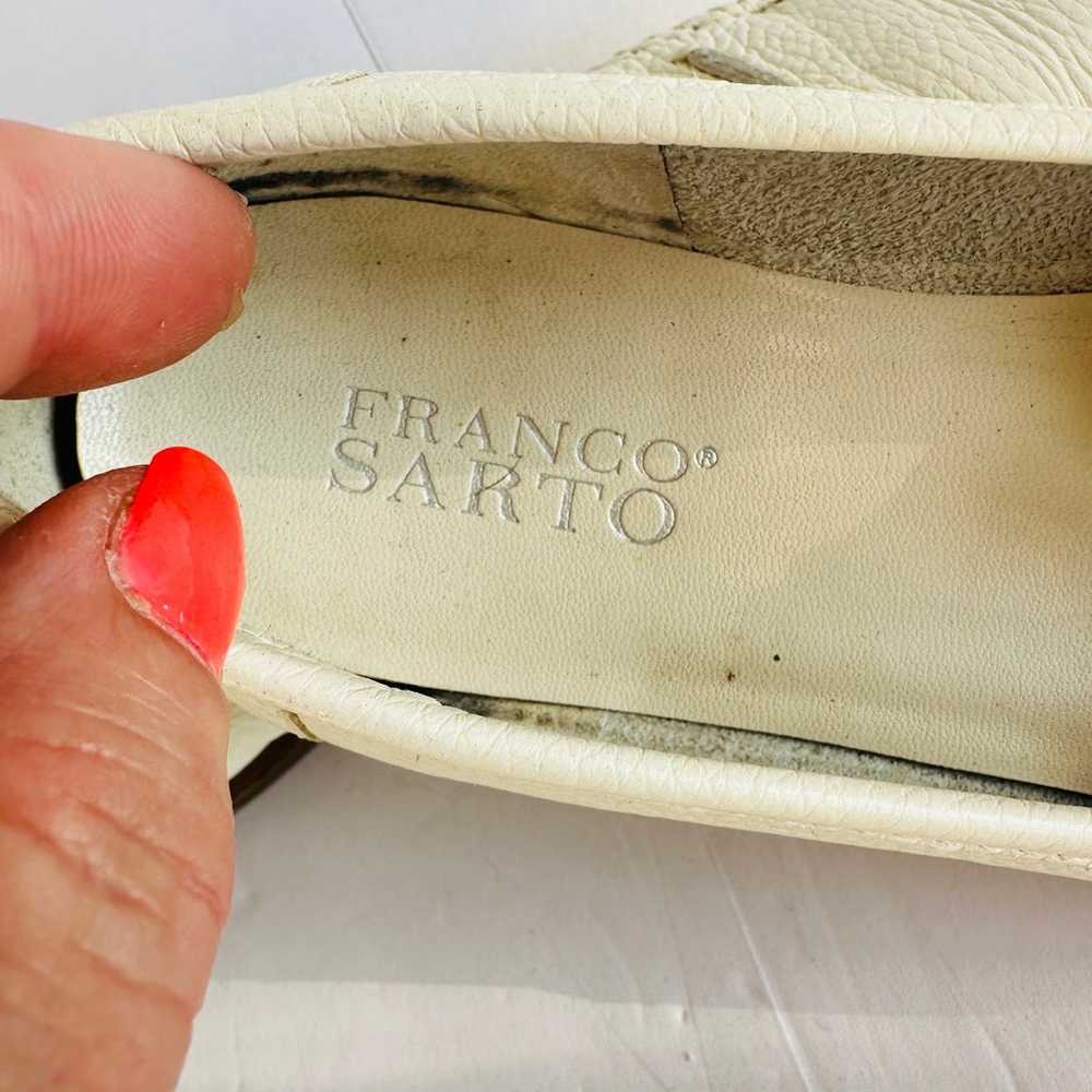 Franco Sarto Penny Loafer Leather White Preppy Ac… - image 9