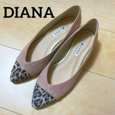 DIANA Pumps Flat Shoes Leopard Print Pink