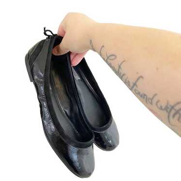 Ecco Goya Genuine Leather Black Round Toe Ballet … - image 1