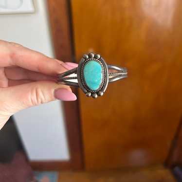 Turquoise Cuff - Sterling Silver