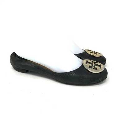 Tory Burch Womens Reva Black Ballet Flat