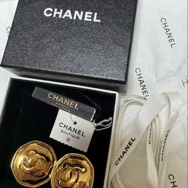 【Excellent Condition】Chanel Vintage Coco Mark Earr