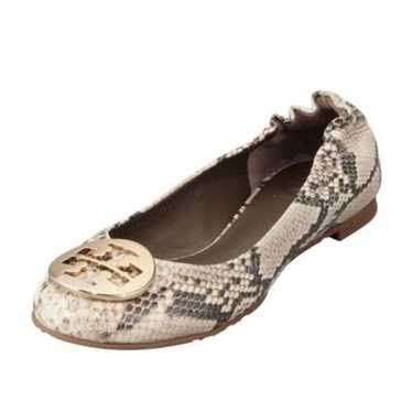 Tory Burch Reva Snake-Print Ballerina Flat,  Rocc… - image 1