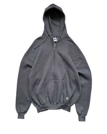 Russell Athletic × Vintage RUSSELL GREY ZIP-UP HOO