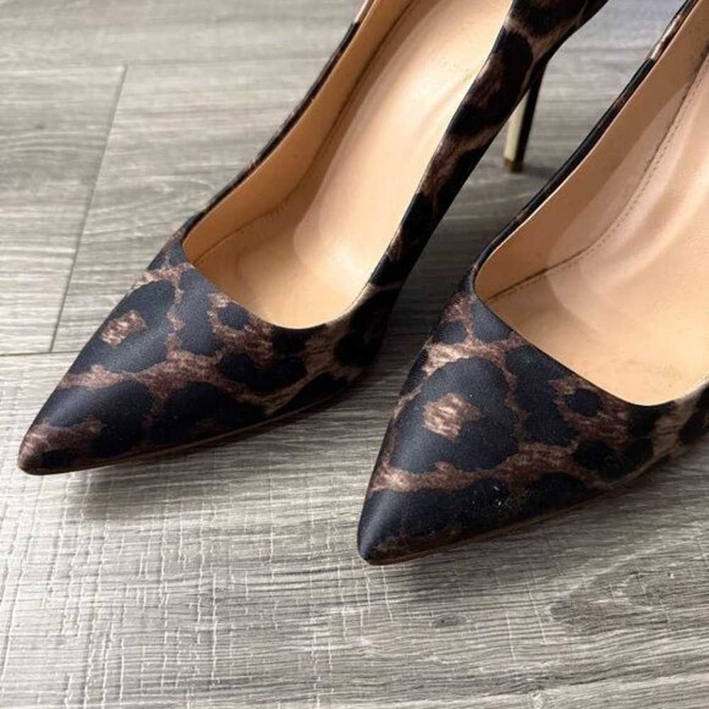 J Crew Leopard Elsie Heels Pumps in Chocolate Bro… - image 2