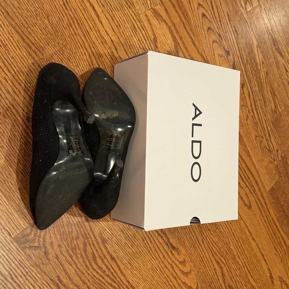 ALDO Black Sequin Heels 7.5 - image 7