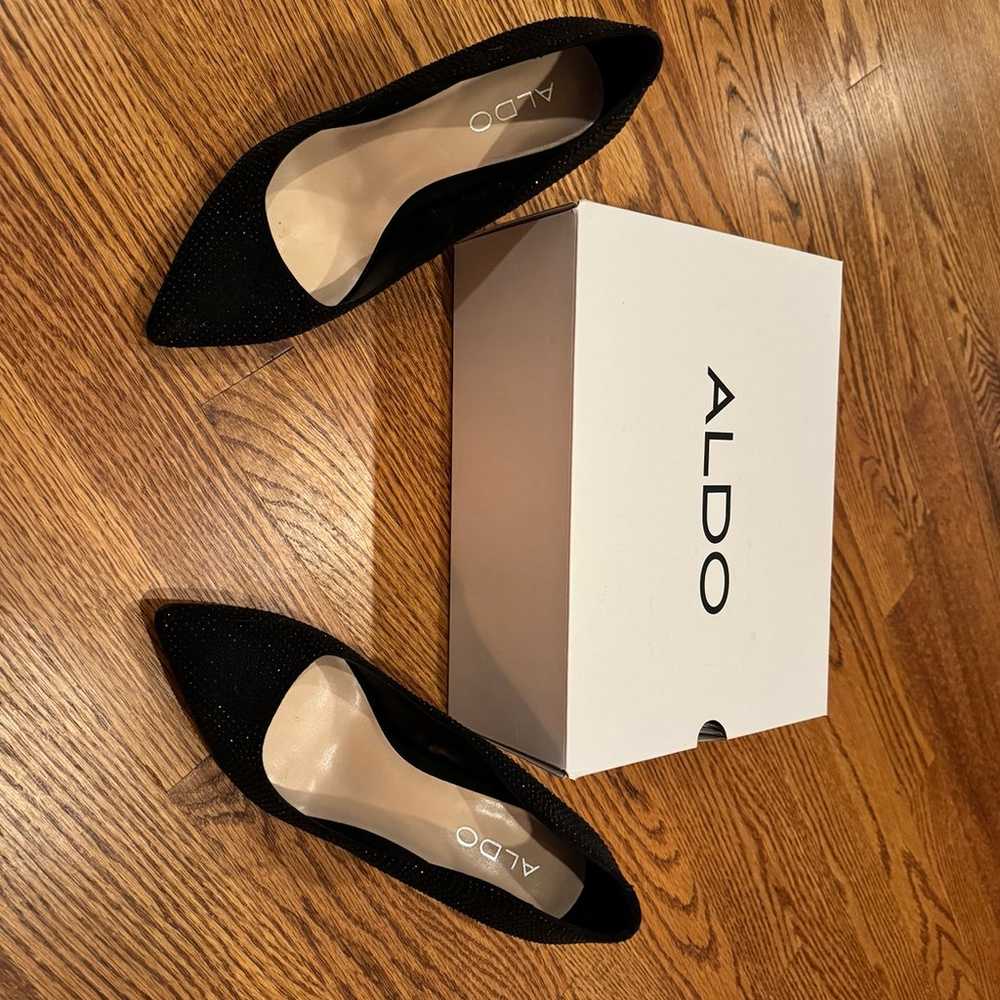 ALDO Black Sequin Heels 7.5 - image 8