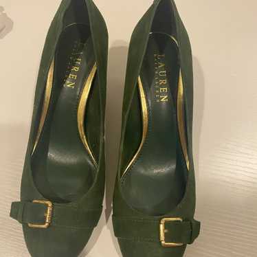 Lauren by Ralph Lauren Suede green shoes