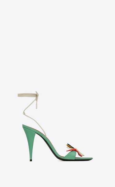 Saint Laurent Paris o1bcso1str0125 Elsa Sandals I… - image 1