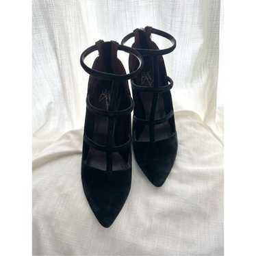 Report black suede heels