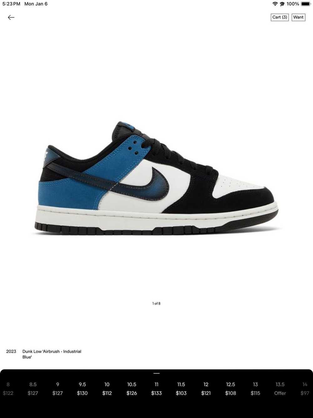 Nike Dunk Low 'Airbrush - Industrial Blue' - image 7