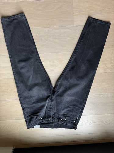 Rag & Bone Tapered and faded black jeans