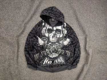 No fear skull hoodie online