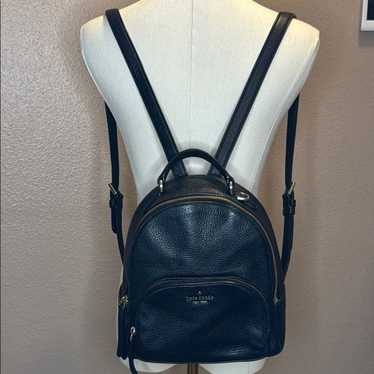 Kate Spade Black Leather Backpack