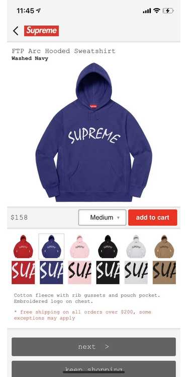トップス supreme21ss FTP Arc Hooded Supreme-FTP-Arc-Hooded-