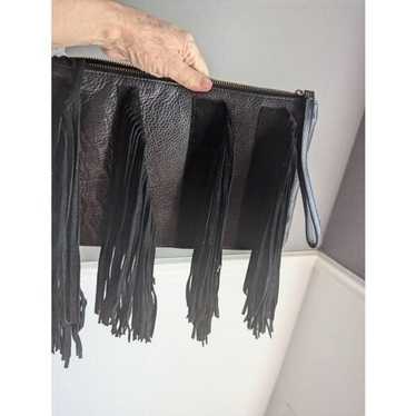 Alberta  Di Canio leather  handbag fringe