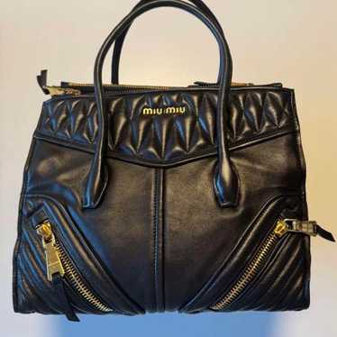 Miu Miu Quilted Bag Black