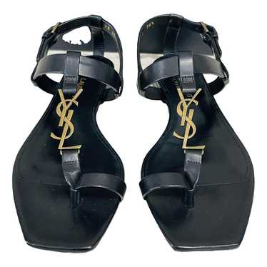 Saint Laurent Cassandra leather sandal