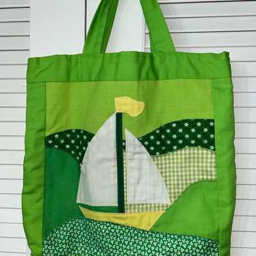 Vintage Grannycore Handmade Tote