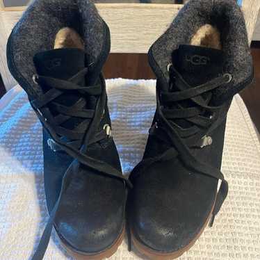 UGG Australia Black Suede Boots