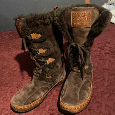 Brown Primaloft North Face Boots