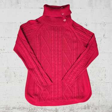 Croft & Barrow Croft and Barrow Red Turtleneck Swe