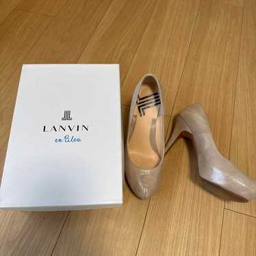 LANVIN en Bleu Beige Pumps 23.5cm