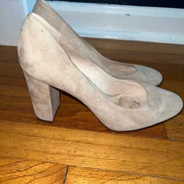 Louise Et Cie nude sueded block heel size 37.5