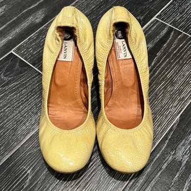 Lanvin round toe pumps size 38