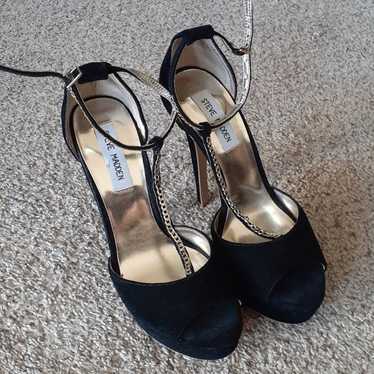 STEVE MADDEN suede leather 7.5 heels