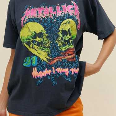 Daydreamer Metallica Skull Graphic Tee - Size XS -