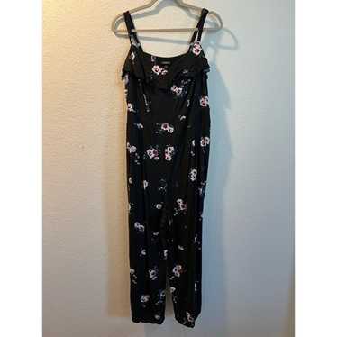 Women’s Torrid black floral jumpsuit size 2X