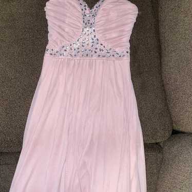 LIKE NEW Pale Pink Juniors Maxi Long Dress