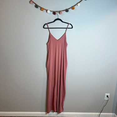 Boutique pink salmon super soft maxi dress