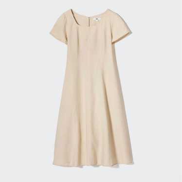 UNIQLO Linen Blend Square Neck Dress