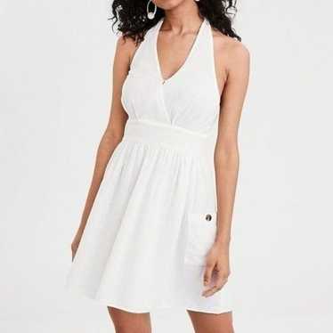 American Eagle White Cotton Dress Size M