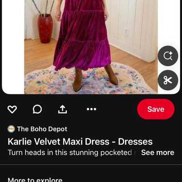 Natural Life Karli Velvet Maxi Dress