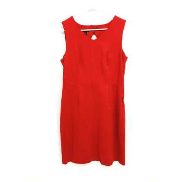 Talbots Red Career Sheath Dress Size 12  Rayon Ble