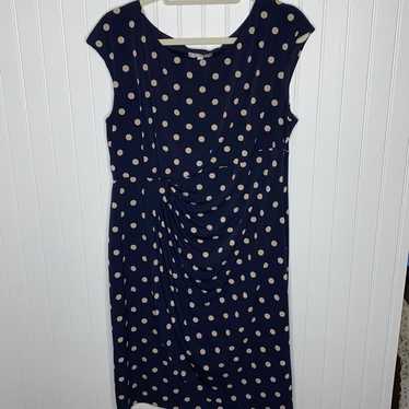 Classic Navy Polka Dot Dress