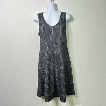 Prana Amelie Large Sleeveless Dress Black Gray Cha