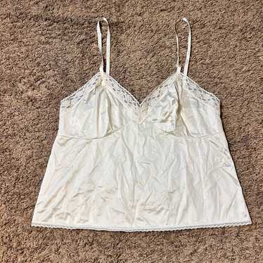 White Lace Satin Camisole by Vanity Fair!