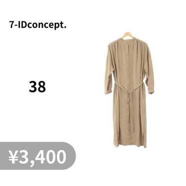 7-IDconcept. Shirt dress long sleeve long beige si