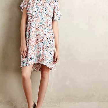 Anthropologie Maeve Flutter watercolor dress