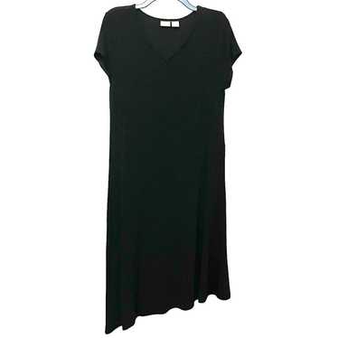 Chicos Travelers Black Dress Asymmetrical Womens S