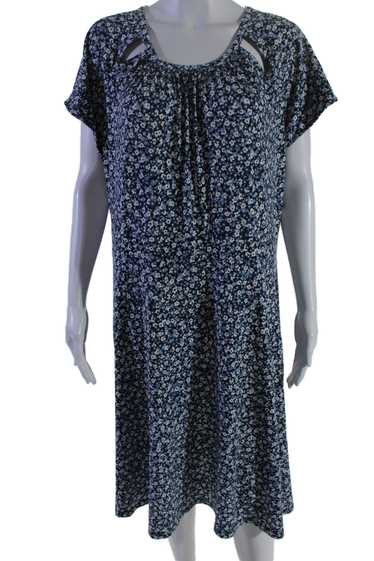 Michael Michael Kors Womens Floral Print Dress Nav