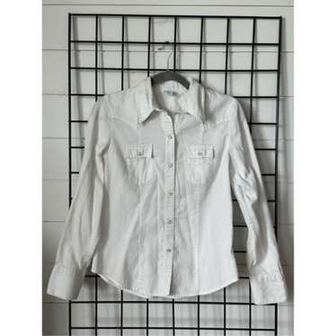 Vintage Gap Corduroy Pearl Snap LS Shirt Womens M 